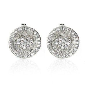 Juleo Jewellery -  Pave Heart Stud Earrings