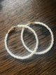 Hoops SIA - Faux Pearls -D 50mm