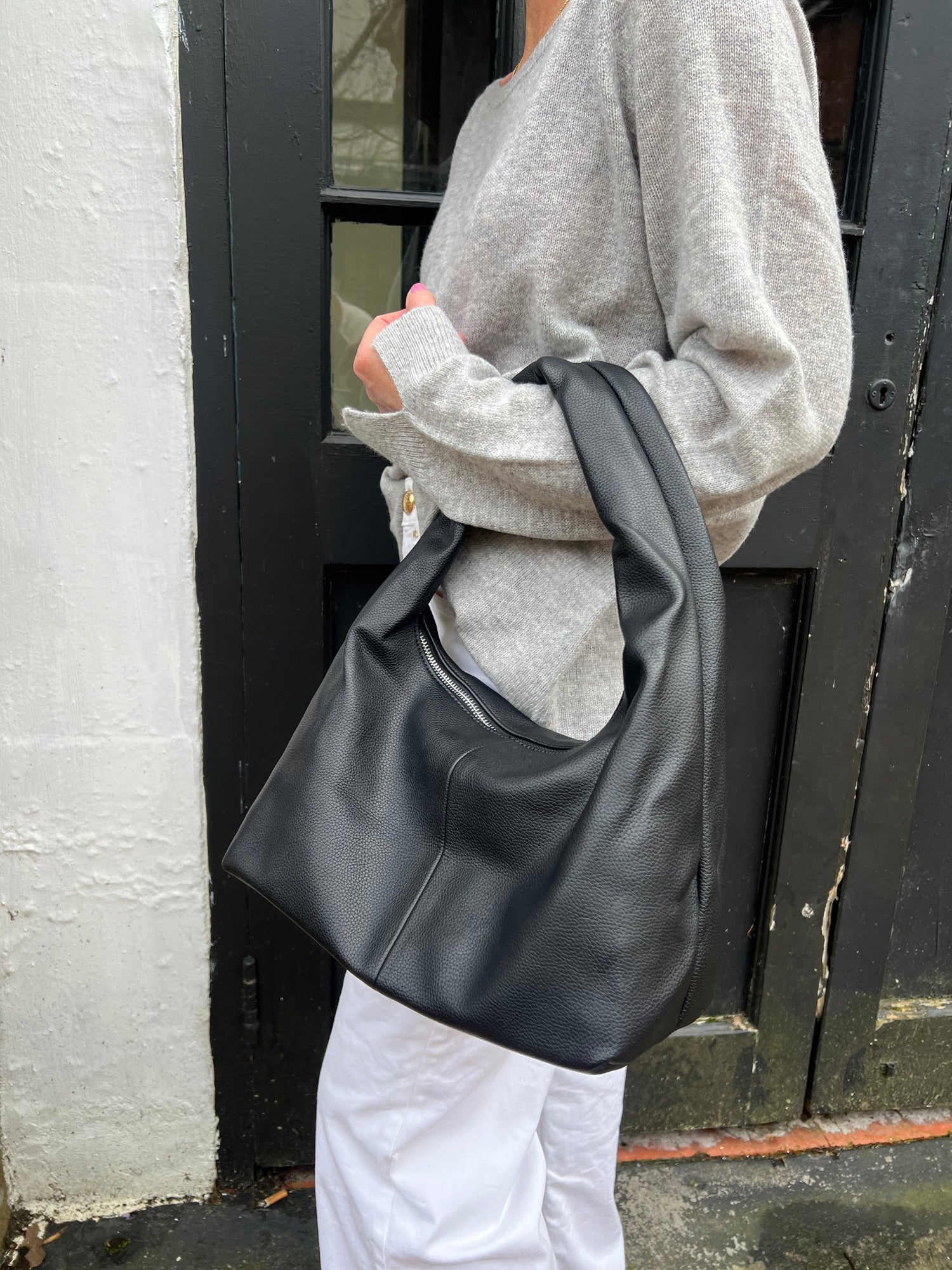 Shoulder Bag - Non Leather - Black