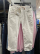 Jeans - NAOMI POWER CAPRI - White