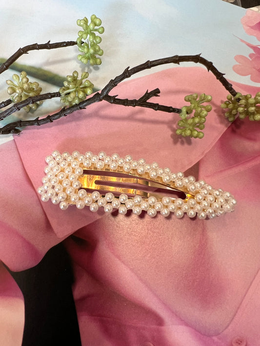 Hair Clip - Faux Pearls