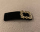 Hairclip - Velvet - Embellished - Black