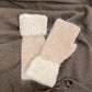 Gloves - Fingerless - Angora & Cashmere Blend - Beige
