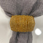 Napkin Ring - Beaded - Gold