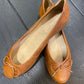 Ditte Ballerina Shoes - Cognac