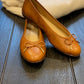 Ditte Ballerina Shoes - Cognac