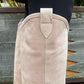 Boots Cowboy Suede Soft Pink