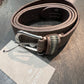 Belt - Leather - With Embellishment - Warm Brown