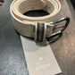 Belt - Leather - With Embellishment - Creme