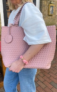 Handbag BAG08 - Woven - Adobe Rose/Lotus