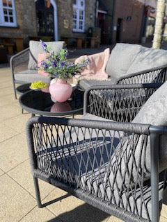 Garden Set - NICOSIA - 1 Bench, 2 Chairs, 2 Tables