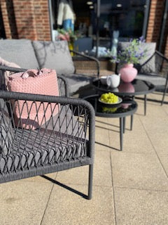 Garden Set - NICOSIA - 1 Bench, 2 Chairs, 2 Tables