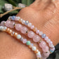 Bracelets - SET/3 - LUNA - Soft Pink Summer
