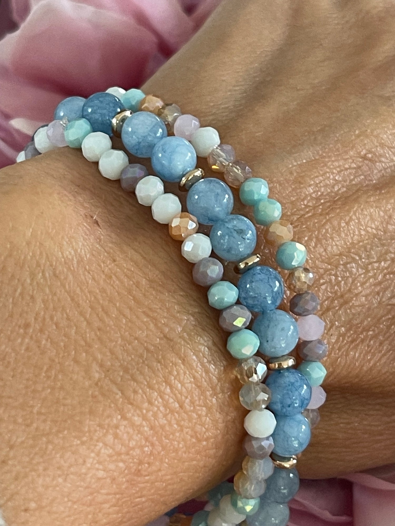 Bracelets - SET/3 - LUNA - Blue Summer