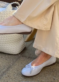 Ditte Ballerina Shoes - Tumbled Blue