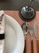 Coaster - Round - Dark Brown - Faux Leather