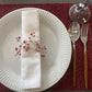 Place Mat - Burgundy - Gold Thread