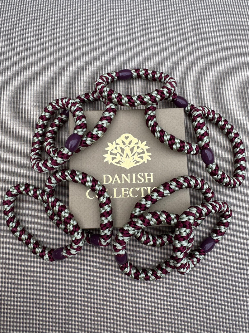 DANISH - Hair Tie - Supreme - Burgundy/Sage Green