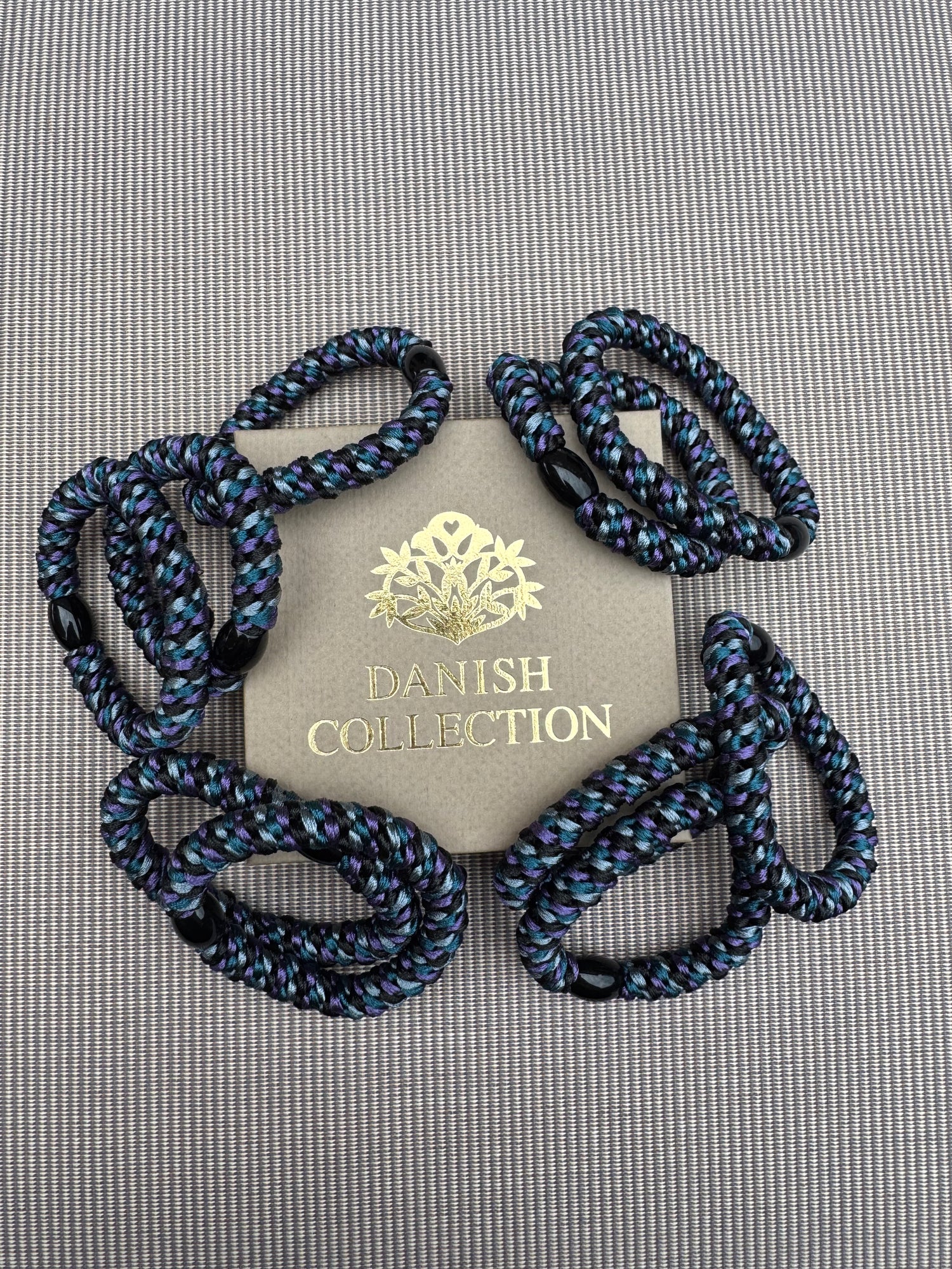DANISH - Hair Tie - Supreme - Navy/Black/Purple