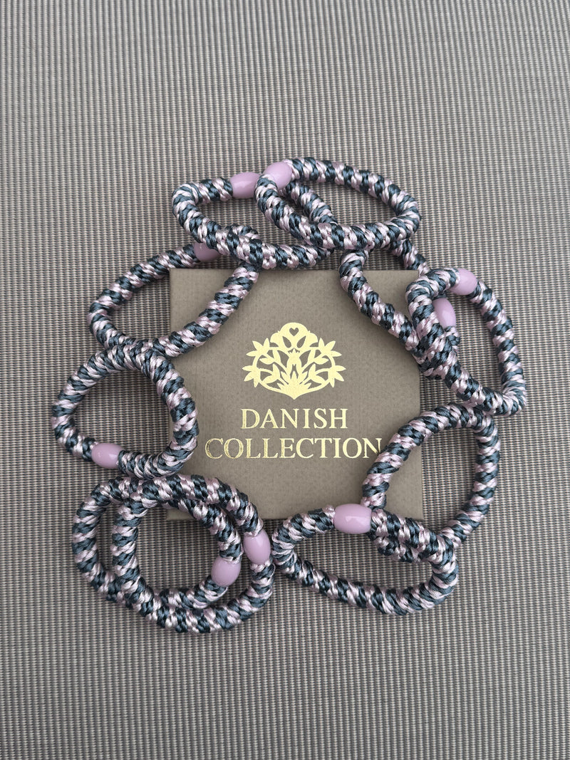 DANISH - Hair Tie - Supreme - Grey/Soft Pink