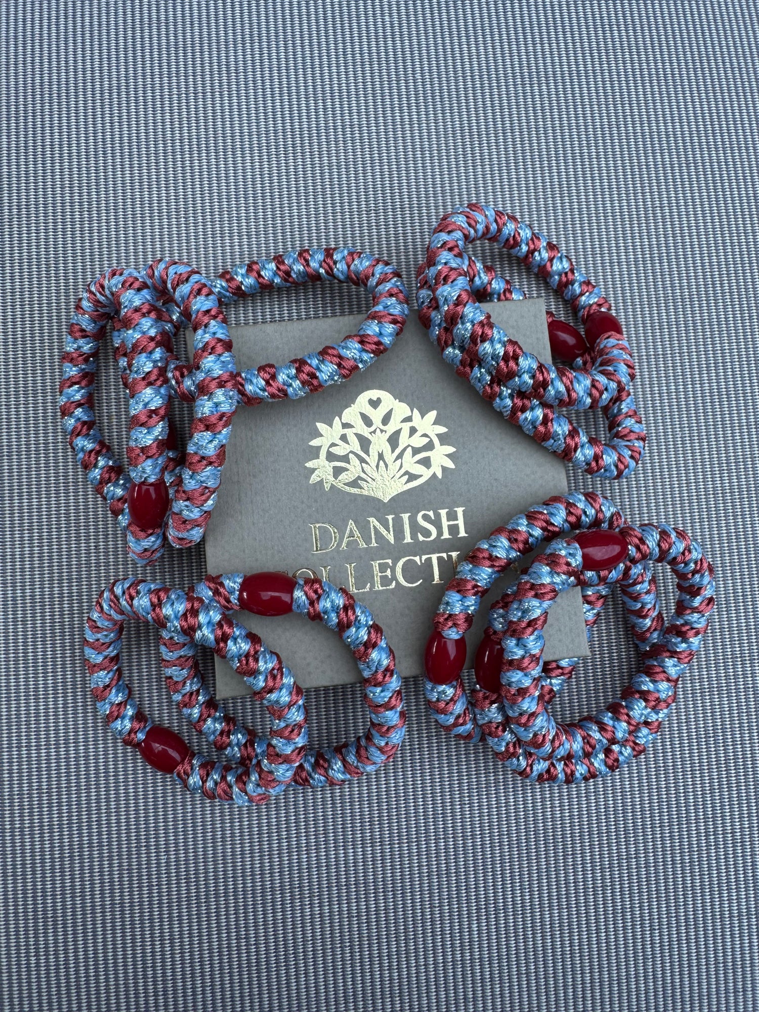 DANISH - Hair Tie - Supreme - Burnt Red/Blue