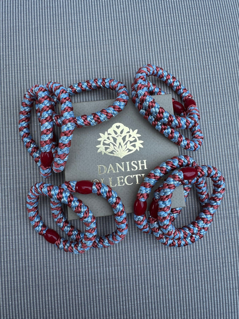 DANISH - Hair Tie - Supreme - Burnt Red/Blue