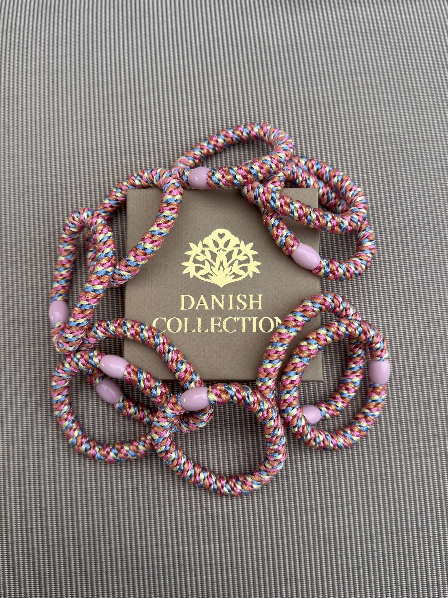 DANISH - Hair Tie - Supreme - Pink/Blue/OffWhite