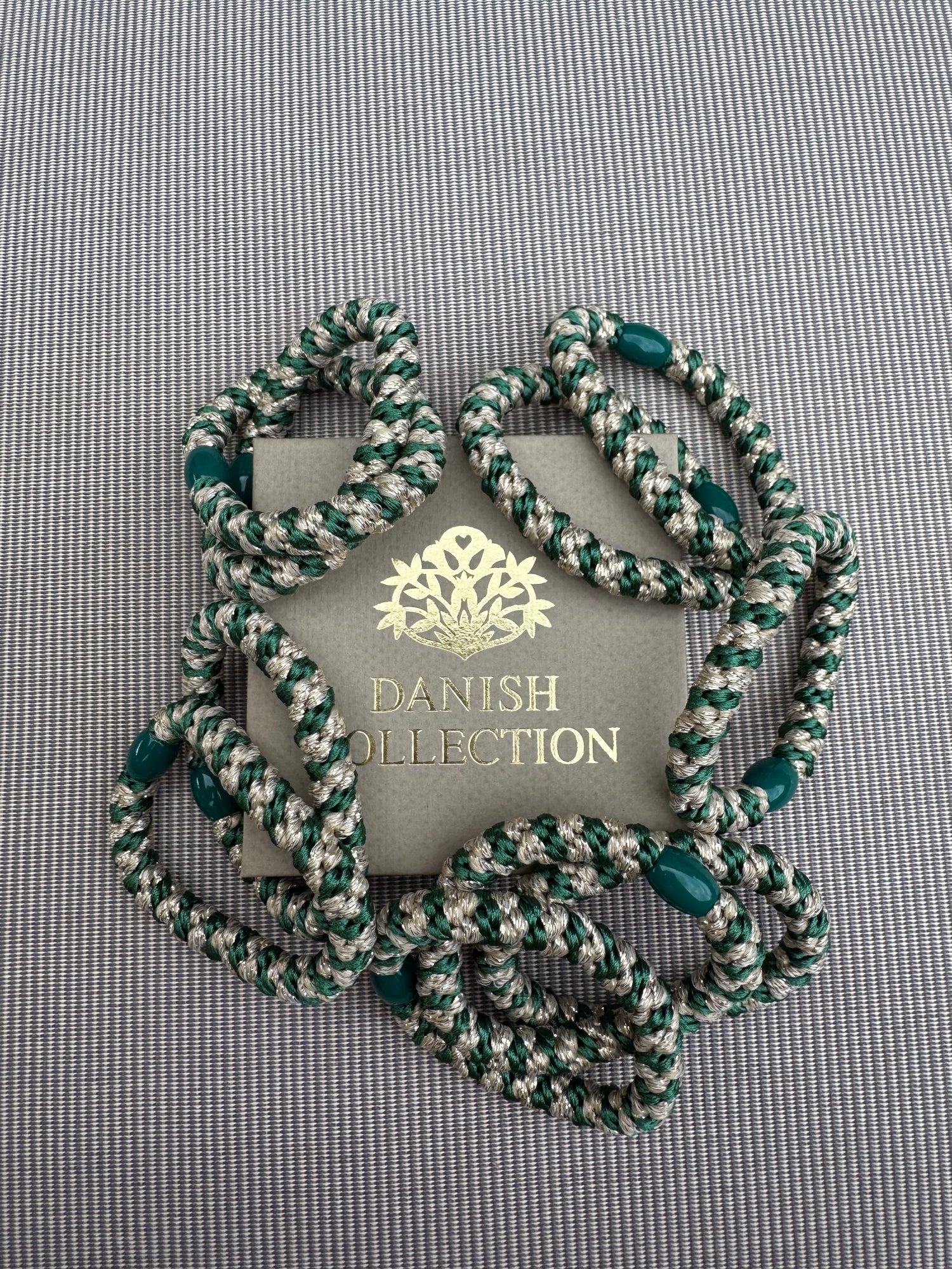 DANISH - Hair Tie - Supreme - Grass Green/Beige