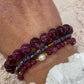 Bracelets - SET/3 - NORA - Maroon