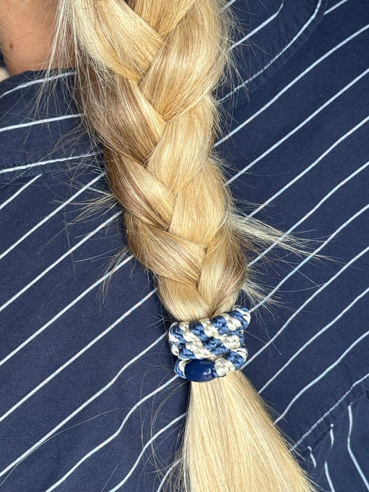DANISH - Hair Tie - Supreme - Denim/White Stripe
