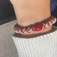 DANISH - Hair Tie - Supreme - Coral/Beige Stripe