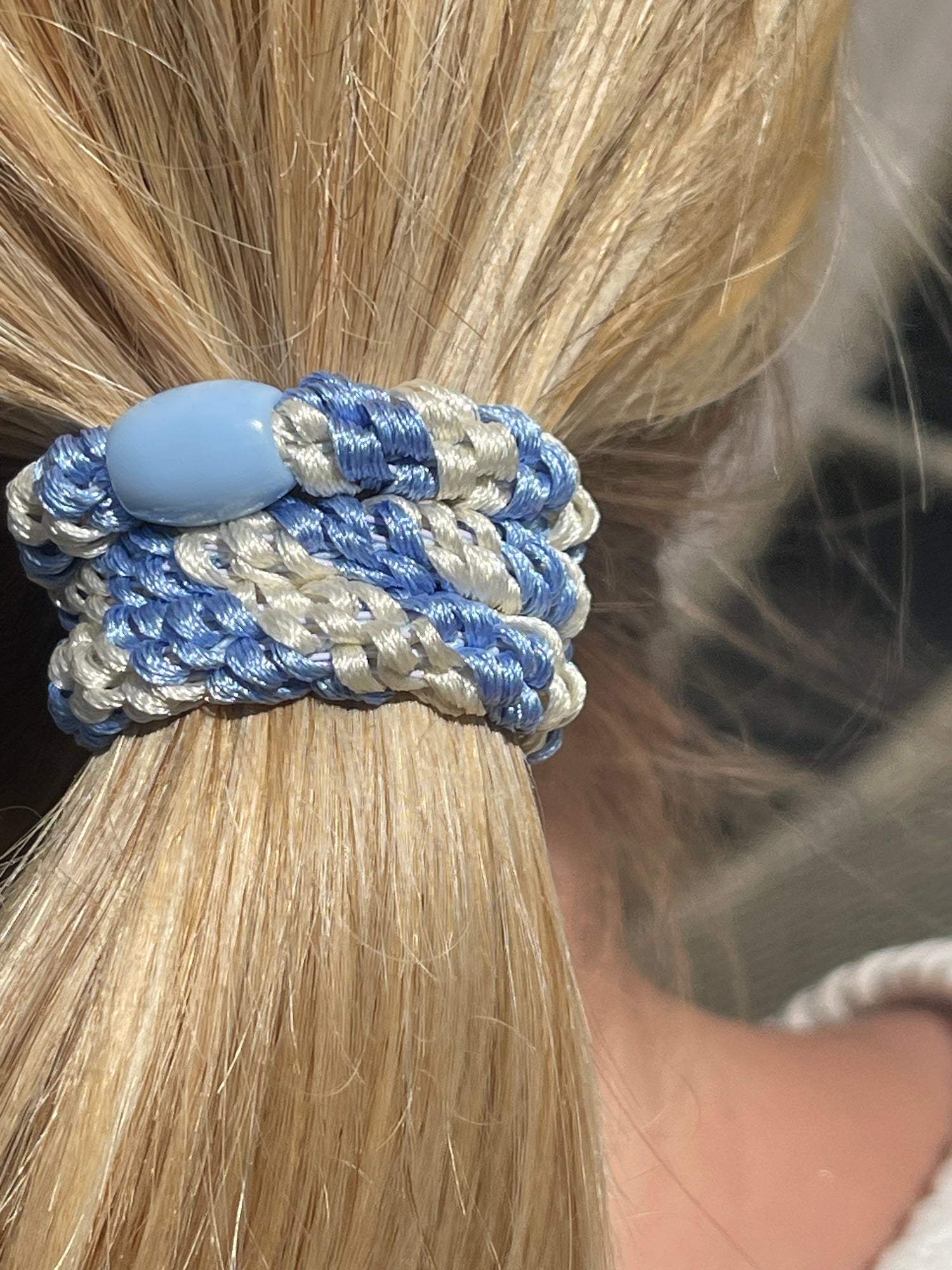 DANISH - Hair Tie - Supreme - Sky Blue Stripe
