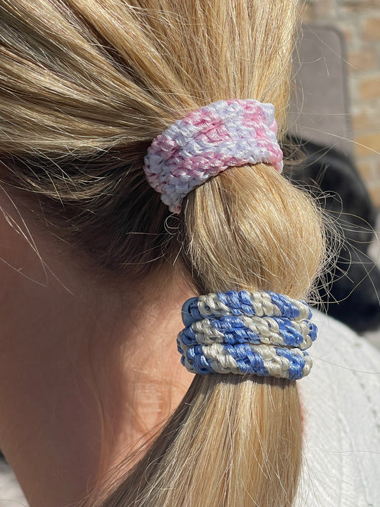 DANISH - Hair Tie - Supreme - Sky Blue Stripe