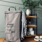 Laundry Basket - Canvas - Dark Grey