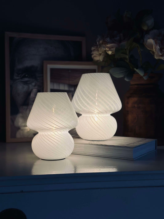 Table Lamp - Battery Operated - White