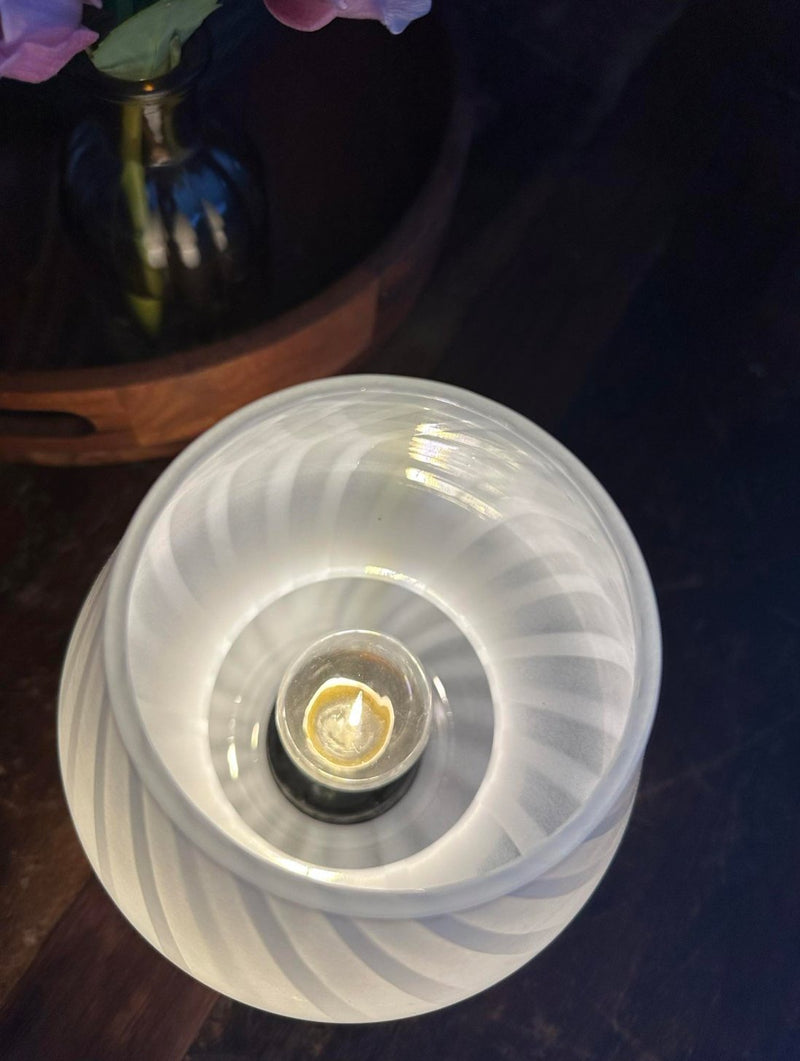 Table Lamp - Battery Operated - White