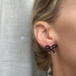 Earrings - JULIETTA - Bow Beaded Black