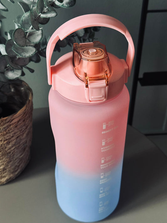 Sports Drinking Bottle - EVERYDAY - XXXL - 2000ML - Blue/Pink