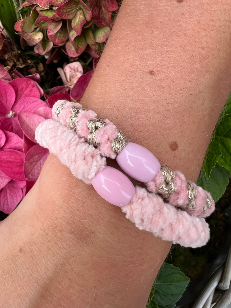 DANISH - Hair Tie - Supreme - Velvet - Soft Pink