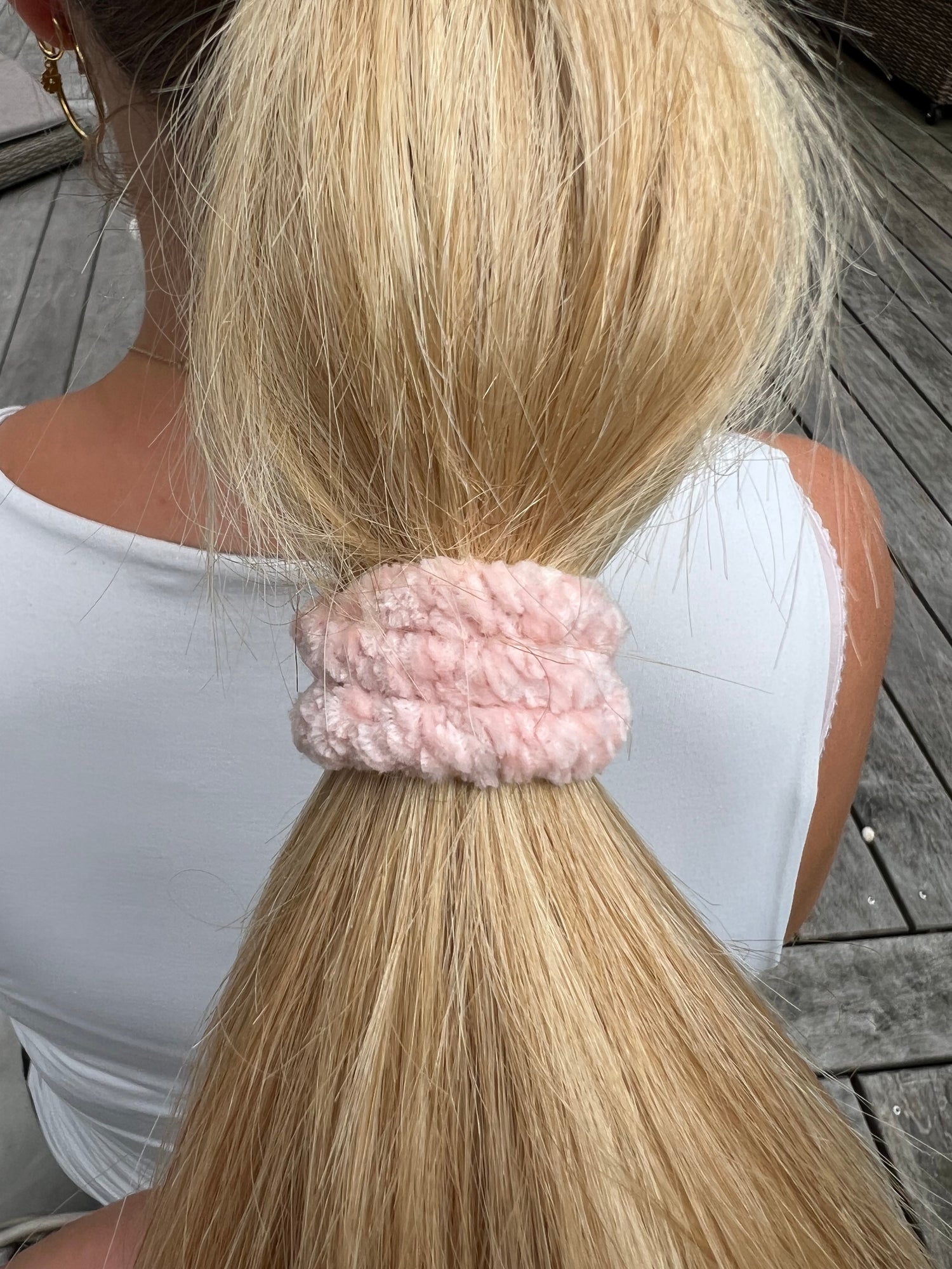 DANISH - Hair Tie - Supreme - Velvet - Soft Pink
