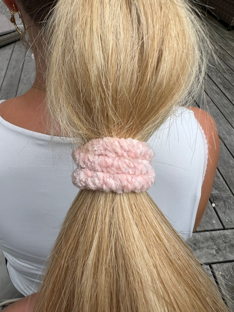 DANISH - Hair Tie - Supreme - Velvet - Soft Pink
