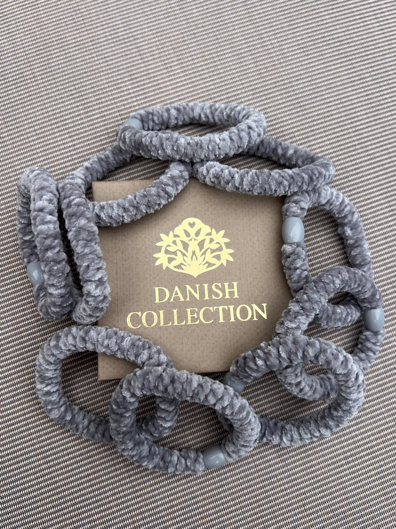 DANISH - Hair Tie - Supreme - Velvet - Grey