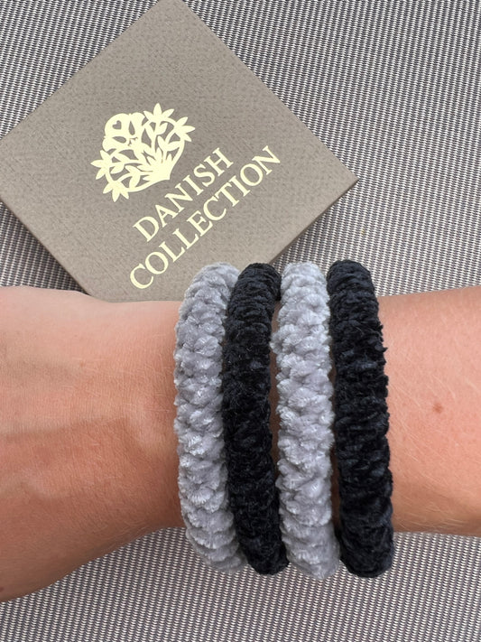 DANISH - Hair Tie - Supreme - Velvet - Grey