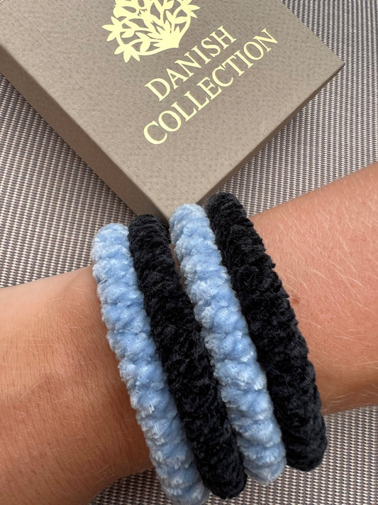 DANISH - Hair Tie - Supreme - Velvet - Baby Blue