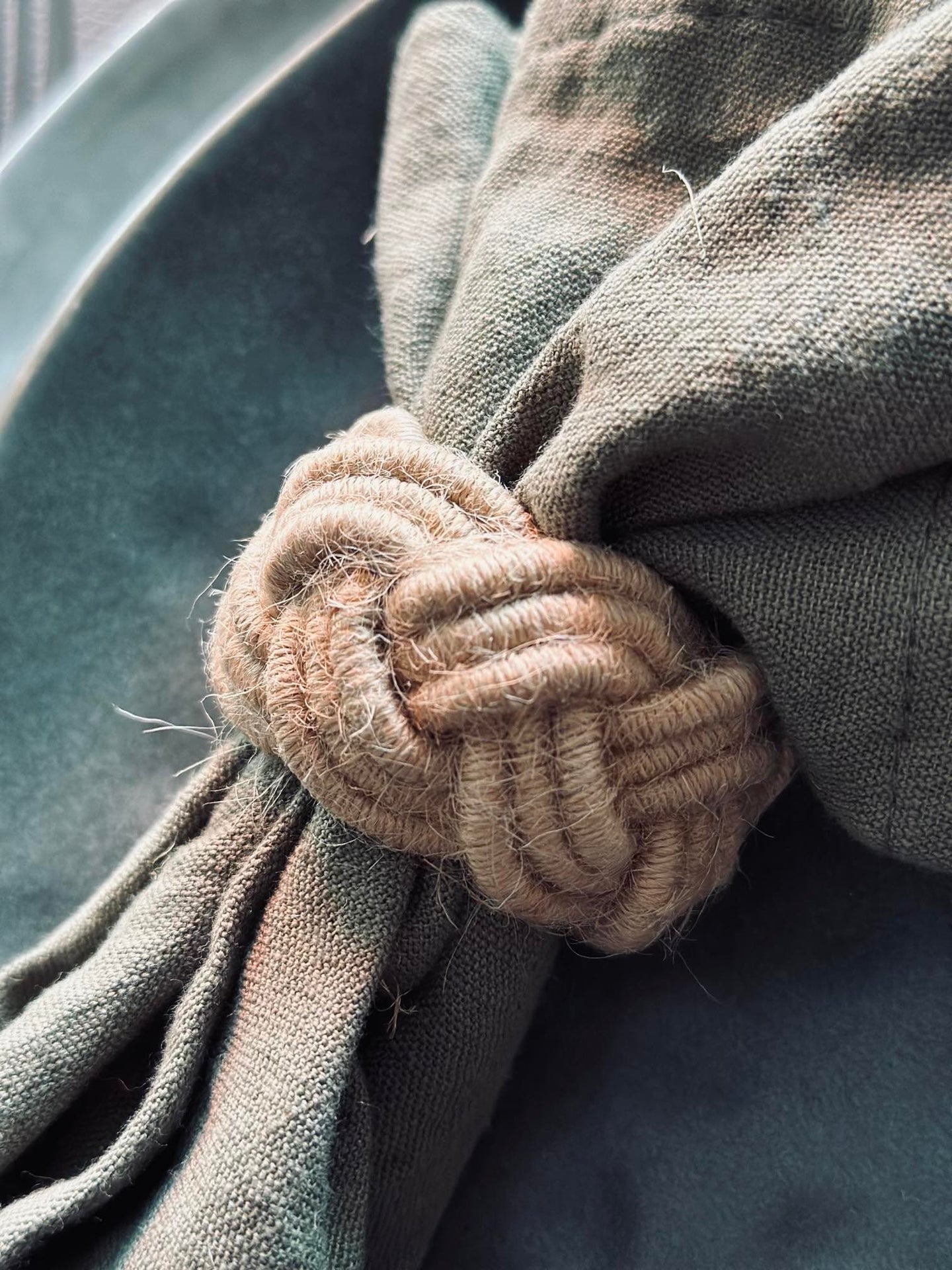 Napkin Ring - Jute - Braided