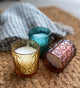 Citronella Candle - Yellow Glass