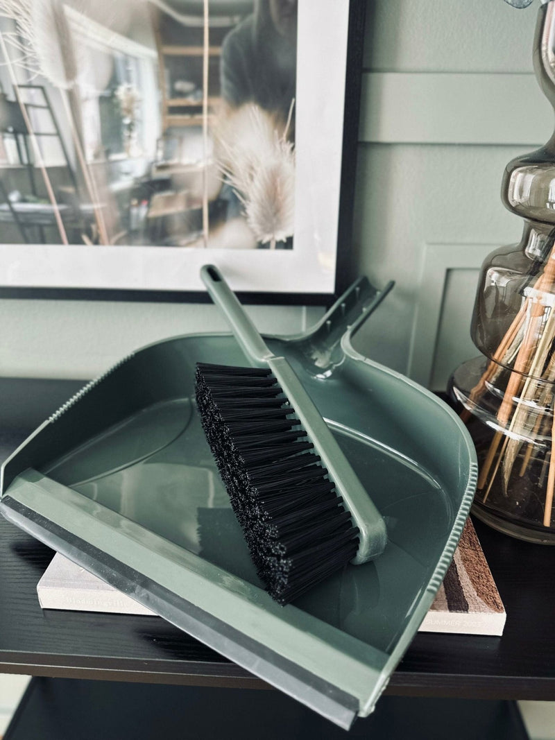 Dustpan & Brush - Green - BIG SIZE