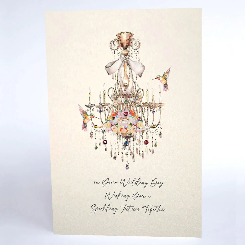 Card  - On Your Wedding Day Wishing You a Sparkling Future Together