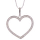 Juleo Jewellery - Large Open Heart Pendant - Bail (Loose Pendant)