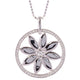 Juleo Jewellery - Sterling Silver & Cubic Zirconia - Large Flower - (Loose Pendant)